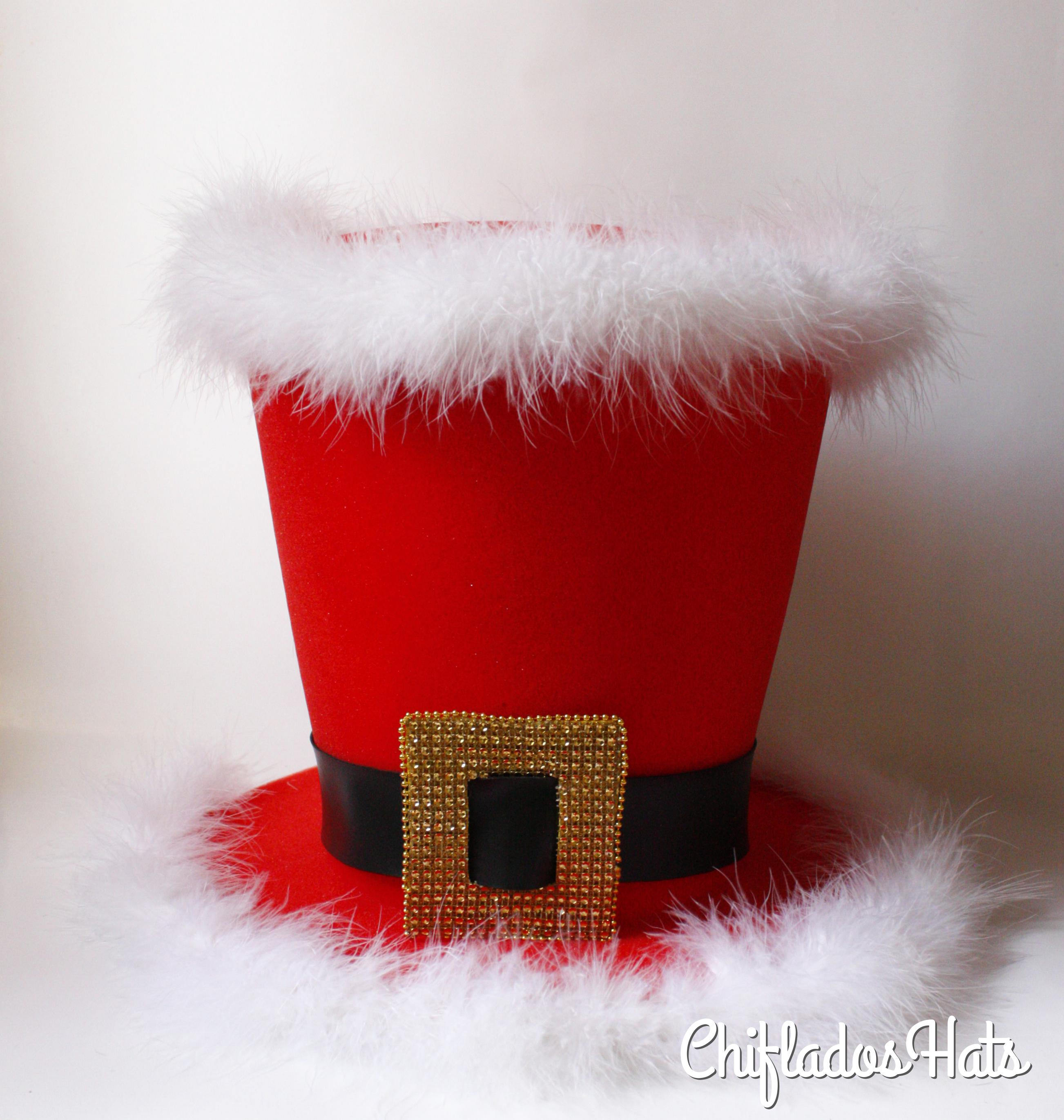 Santa Claus top hat Christmas Hat Candy cane Christmas tree