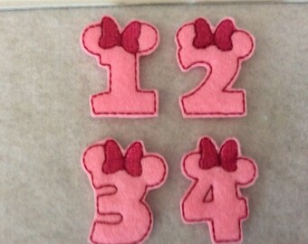Mouse Feltie Number 1-4 Always Precut