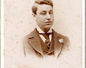 ANTIQUE CABINET CARD, W J Erb, Bear River, Digby, N S, collected by junqueTrunque