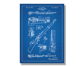 Walther PPK Military and Weapons Patent Poster Blueprint