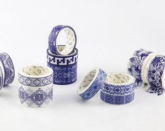 China Blue Washi Tape Set