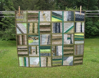 Green Quilted Wall Art