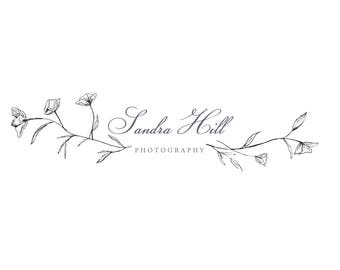 Hand drawn Logo-Photography logo-Business Logo-Business Branding-Logo Design-Watermark-Custom Logo-Boutique Logo
