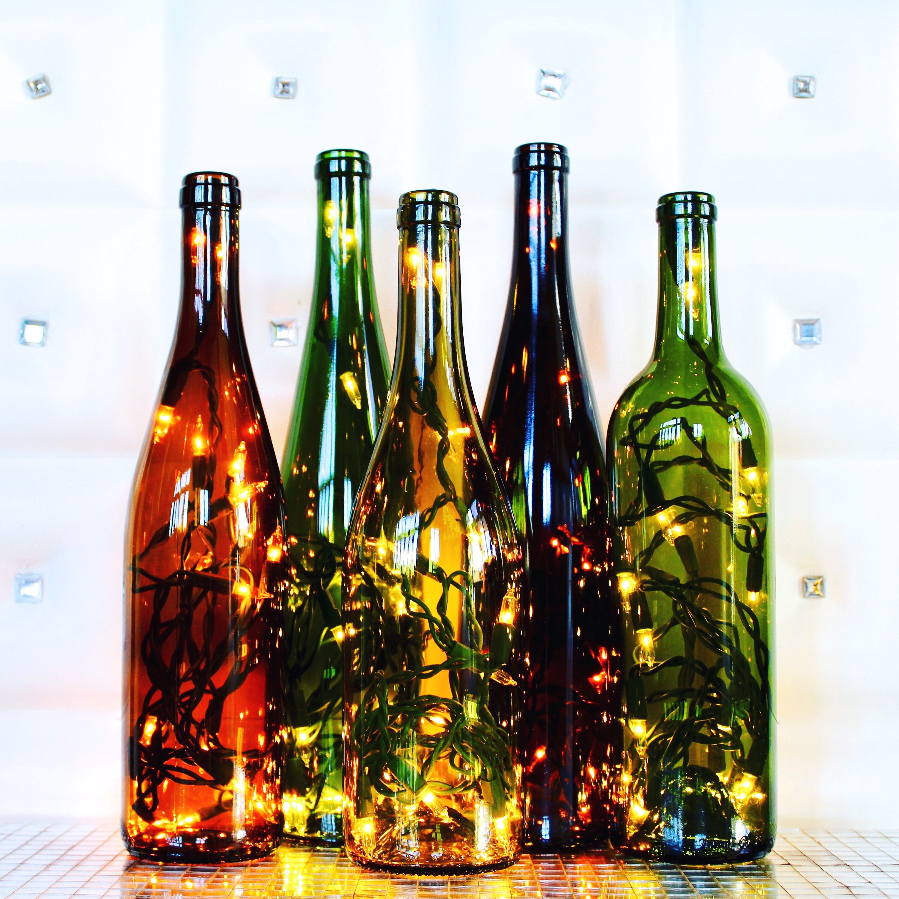 Recycled Wine Bottle Light Gift for Her Wine Gift Wine