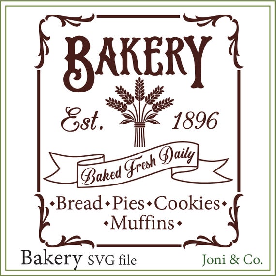 Download Bakery SVG kitchen sign svg bakery printable Home sign
