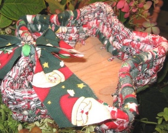 KRINGLE star shaped textile art BASKET