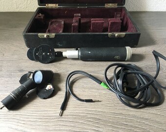 Antique early Ophthalmoscope American Optical Co. original case