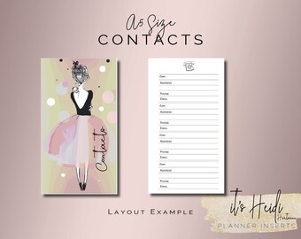 A5 Size Printable Address Book