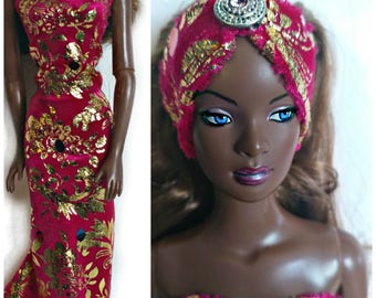 TURKISH GOWN and Turban Headband for 16 inch Tonner Tyler Wentworth