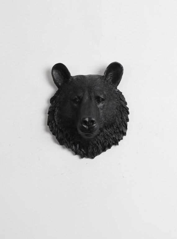 teddy bear head wall mount