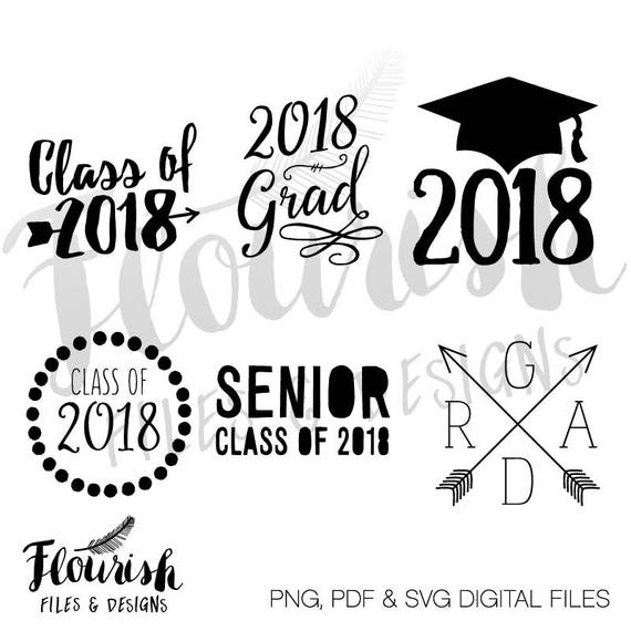 Download Class of 2018 Digital Cut Files SVG PNG PDF Digital