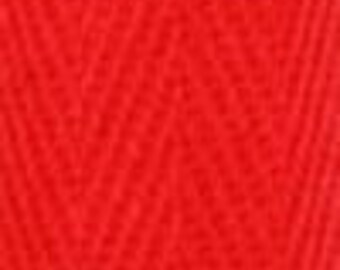 Polyester Webbing/Herringbone Tape 25 mm (2 metre lengths): Red