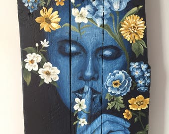 Painting "A fleur de peau"