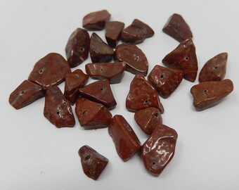 Twenty three Jasper beads, dimensions about 1 cm, weight 16 grams, free shipping