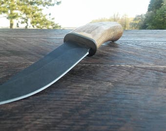 Elk Antler Handle Hunting Knife