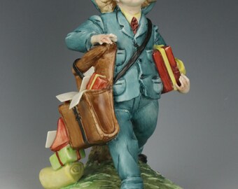 Capodimonte Tiziano Galli Figurine "Postman"