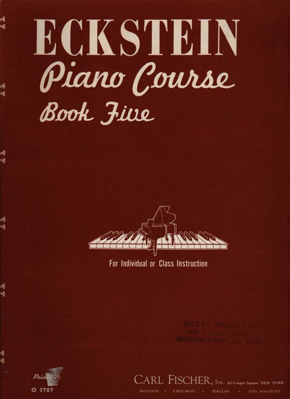 Eckstein Piano Course Book Five + 1951 + Vintage Music Book