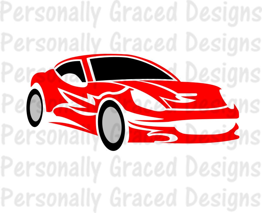 Download SVG DXF EPS Cut file Race Car svg Car Svg Racing svg