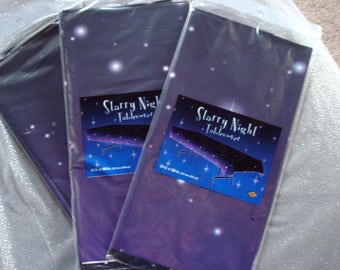 Twinkle Twinkle Little Star Theme Shower; I Love You to The Moon Theme; Starry Night tablecloth; Unisex birthday or baby shower table decor