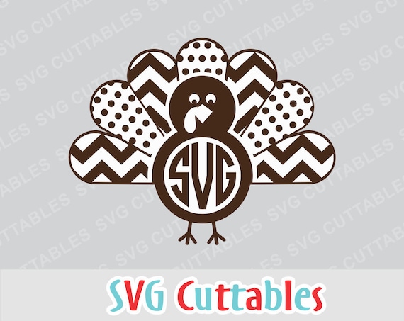 Download Turkey svg Thanksgiving Turkey Monogram Frame svg