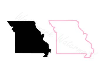 Download Missouri outline | Etsy
