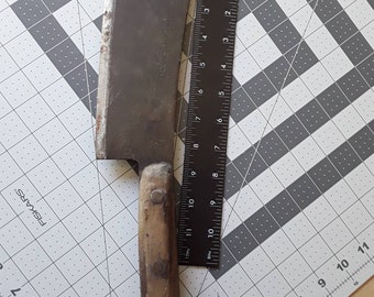 Butcher knife/meat cleaver, Dasco 123-9, full tang. Vintage and beautiful handmade knife.