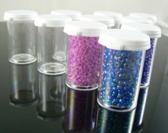3.5 dram, small plastic containers great for storing beads or other small items, 10 count