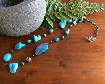 Turquoise and howlite beauty