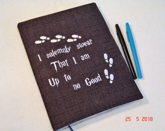 I Somemnly Swear That I Am Up To No Good Quote Composition Notebook Cover