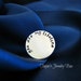 You Are My Lifeline Disk - Hand Stamped Locket Plate - Floating Locket Insert