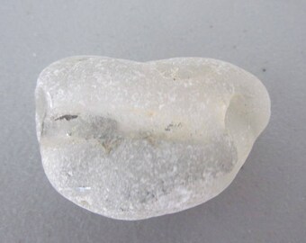 White Bonfire Beach Glass, Vintage Genuine Sea Glass, Jewelry Supply, Art Supply, Large Seaglass