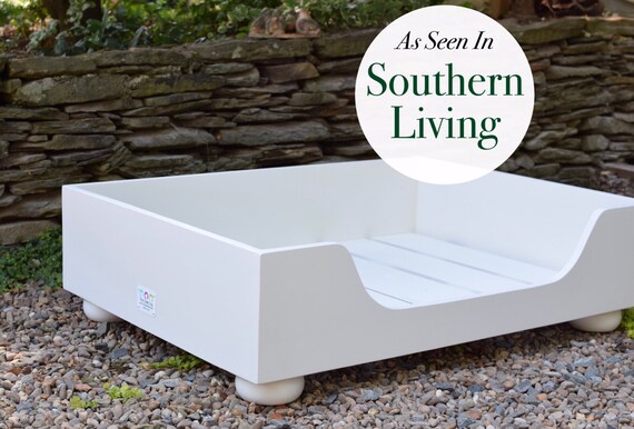 Designer Wood Dog Bed As Seen In Southern Living Magazine