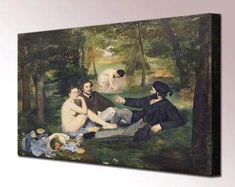 Edouard Manet Luncheon on the Grass Canvas Print Wall Decor Wall Art Print Ready To Hang