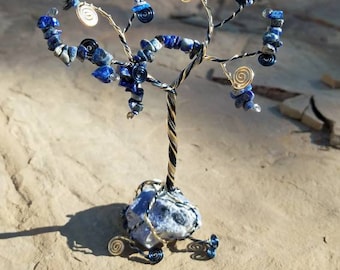Lapis Lazuli Wire Tree