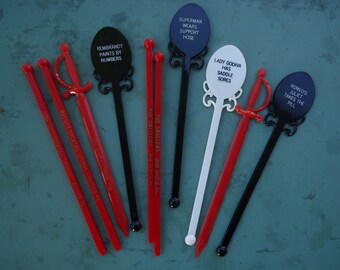 Ridiculous Rumors Swizzle Sticks