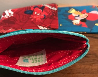Child wallet, kid wallet, child coin purse, kid coin purse, money holder, zip pouch, boy wallet, girl wallet, kid gift, child gift, tiny bag