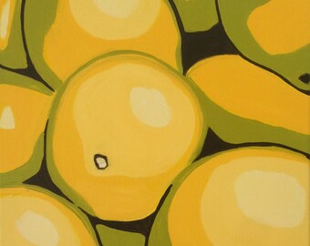 Lemons - acryic on canvas 10x10