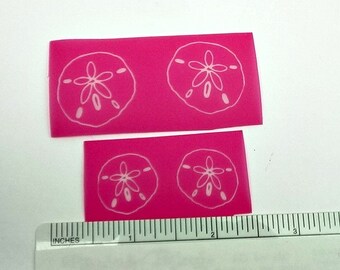 Silk Screen - 2 sizes Sand dollar Silkscreens - great for Earrings, Pendants, Polymer Clay, Paper arts, etching on Glass and more