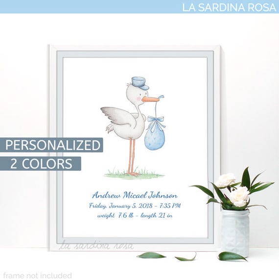 baby name announcement card