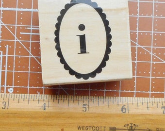 Lower Case I Rubber Stamp