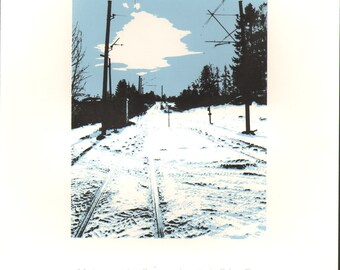 Winter sun in Trondheim : a limited edition silkscreen print