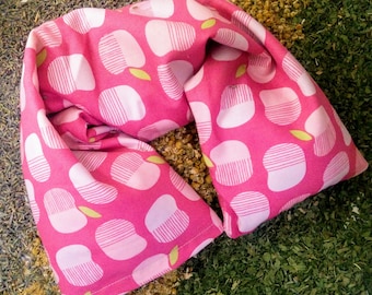 Microwavable heating pad - Flaxseed Neck Wrap with Washable Pillow Cover GOTS Organic Cotton - Flax seed pillow