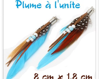 L ' unit Turquoise feather pendant