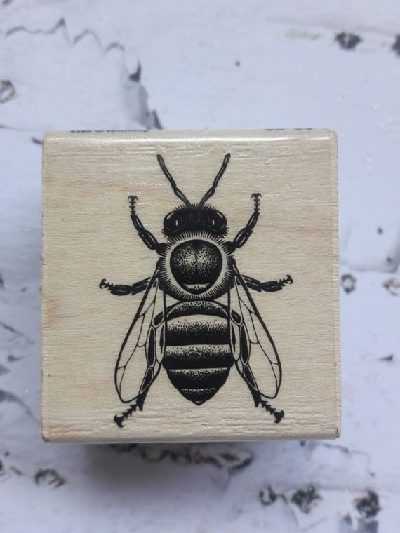 Honey Bee Wood Mounted Rubber Stamp Scrapbooking & Paper Craft