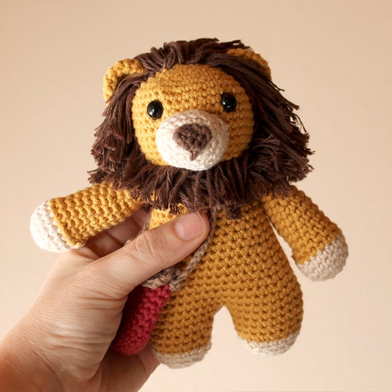 Lion - Animalius. Amigurumi Pattern PDF, Cat Animal Toy, Nursery Doll, Crochet Pattern, Cute Children Gift, DIY, Crafts, Instant download