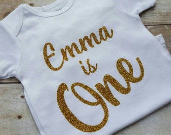 Personalized First Birthday Gerber Onesie!!