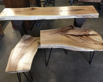 Hickory Entrance and two end tables