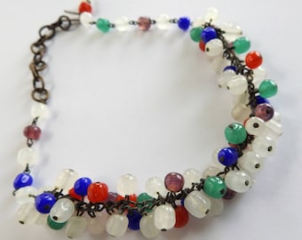 Antique Art Deco Glass Bead Choker