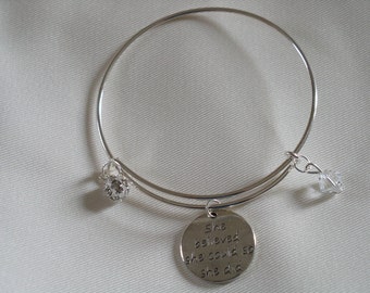 Silver 'She Believed She Could So She Did' - Motivational Bangle