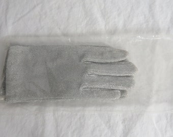 white glitter gloves